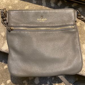 Gray pebbled leather cross body. Perfect condition.